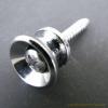 STRAP BUTTON SILVER CHROME